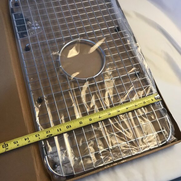 Serene Valley NDG2313C Sink Grid Centered Drain 13"D x 23"W x 1"H Stainless NEW - Picture 7 of 14